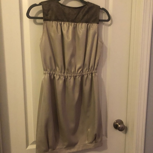 Two Tone Beige Dress - Picture 6 of 8